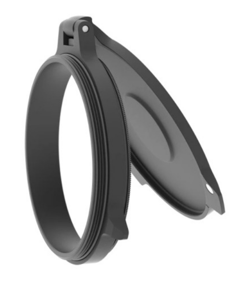 TAPA ABATIBLE PARA VISOR LEUPOLD ALUMINA - OBJETIVO DE 56 MM.
