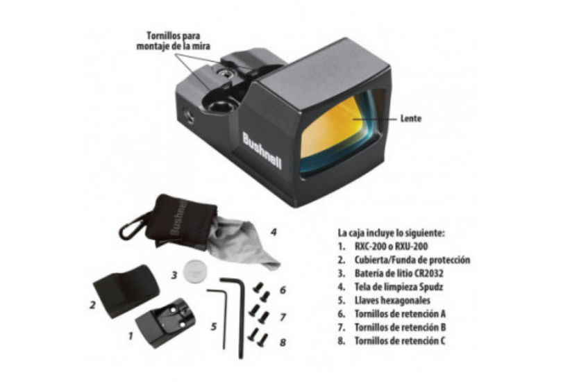 VISOR BUSHNELL RXU-200 ULTRA COMPACT REFLEX SIGHT