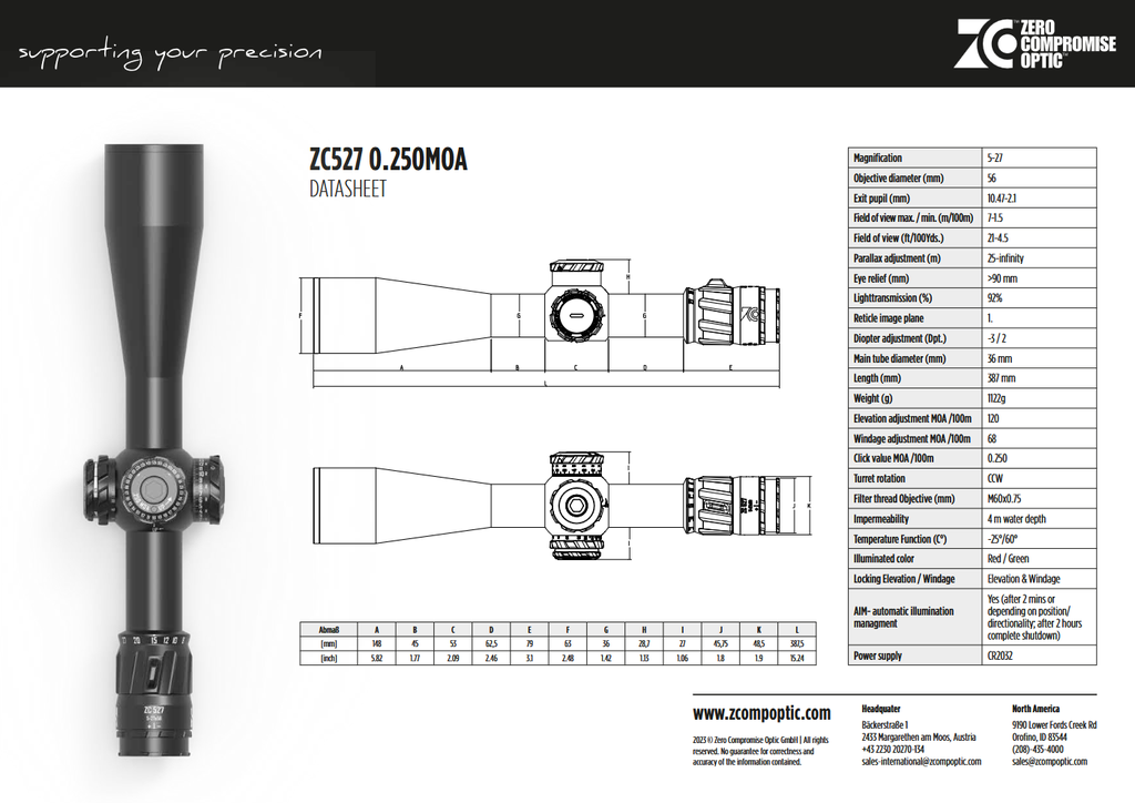 ZC527 56mm 10MIL