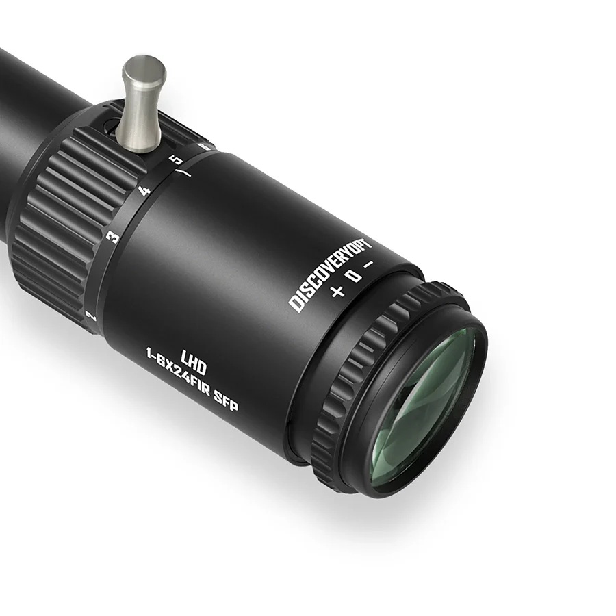 DISCOVERYOPT Mira telescópica LHD 1-6X24SFIR SFP-MOA LPVO con retícula de fibra de 34 mm de diámetro 