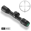 DISCOVERYOPT MIRAS TELESCÓPICAS  MS 4X32-MOA-L DIÁMETRO: 25,4 MM